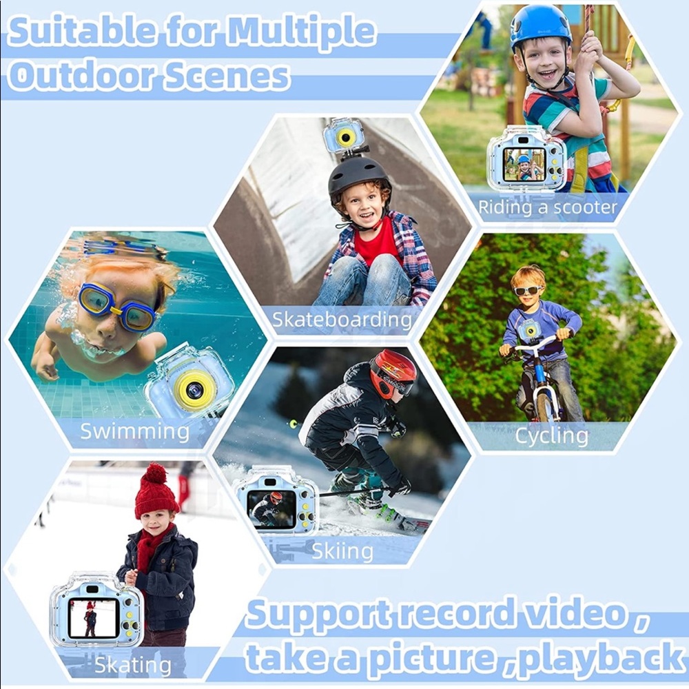 New Waterproof Camera Waterproof Camera for Kids with 32GB Card - Picture 4 of 12